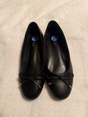 Everyday Black Bow Ballet Flats for Women